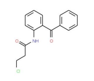N-(2-benzoylphenyl)-3-chloropropanamide - chemical structure image