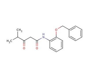 N-2-Benzyloxyphenyl Isobutyrylacetamide (CAS 265989-31-9) - chemical structure image