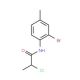 N-(2-bromo-4-methylphenyl)-2-chloropropanamide - chemical structure image