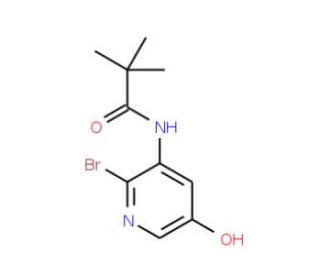 N-(2-Bromo-5-hydroxypyridin-3-yl)pivalamide (CAS 1142192-30-0) - chemical structure image