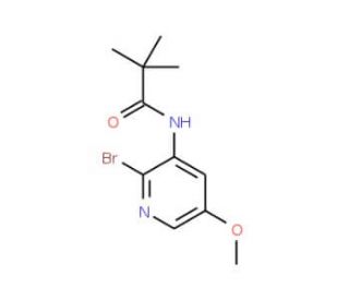 N-(2-Bromo-5-methoxypyridin-3-yl)pivalamide (CAS 1171920-11-8) - chemical structure image