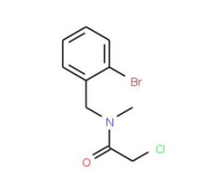 N-(2-bromobenzyl)-2-chloro-N-methylacetamide - chemical structure image