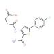 N-[2-Carbamoyl-5-(4-chloro-phenyl)-thiophen-3-yl]-succinamic acid - chemical structure image