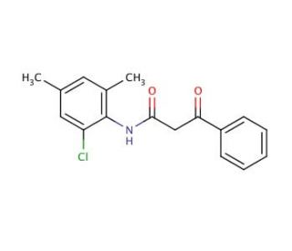 N-(2-chloro-4,6-dimethylphenyl)-3-oxo-3-phenylpropanamide - chemical structure image