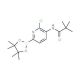 N-(2-Chloro-6-(4,4,5,5-tetramethyl-1,3,2-dioxaborolan-2-yl)pyridin-3-yl)pivalamide - chemical structure image