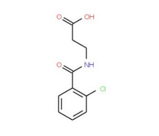 N-(2-chlorobenzoyl)-beta-alanine - chemical structure image