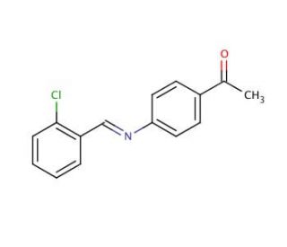 N-(2-Chlorobenzylidene)-4-acetylaniline (CAS 85111-80-4) - chemical structure image