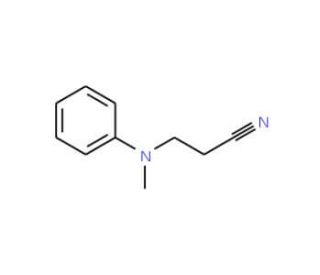 N-(2-Cyanoethyl)-N-methylaniline (CAS 94-34-8) - chemical structure image