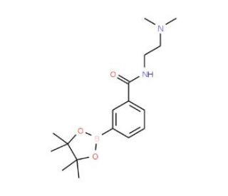 N-(2-Dimethylaminoethyl)-3-(4,4,5,5-tetramethyl-1,3,2-dioxaborolan-2-yl)benzamide (CAS 840521-76-8) - chemical structure imag