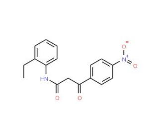N-(2-ethylphenyl)-3-(4-nitrophenyl)-3-oxopropanamide - chemical structure image
