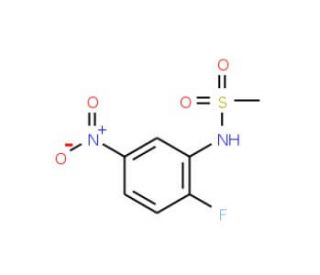 N-(2-Fluoro-5-nitrophenyl)methanesulfonamide (CAS 123343-99-7) - chemical structure image
