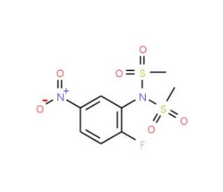 N-(2-Fluoro-5-nitrophenyl)-N-(methylsulfonyl)-methanesulfonamide - chemical structure image