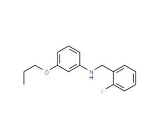 N-(2-Fluorobenzyl)-3-propoxyaniline - chemical structure image