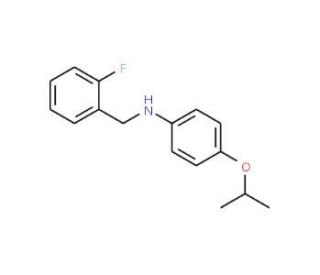 N-(2-Fluorobenzyl)-4-isopropoxyaniline - chemical structure image