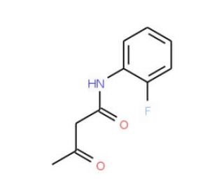 N-(2-fluorophenyl)-3-oxobutanamide (CAS 5279-85-6) - chemical structure image