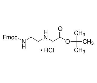 N-[2-(Fmoc-amino)-ethyl]-Gly-O-tBu hydrochloride (CAS 169396-88-7) - chemical structure image