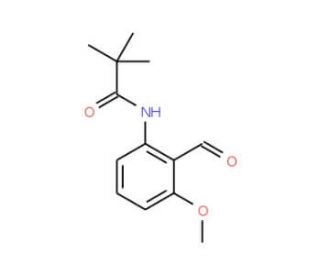 N-(2-Formyl-3-methoxyphenyl)-2,2-dimethylpropanamide (CAS 82673-65-2) - chemical structure image