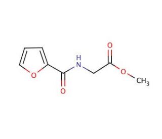 N-(2-Furoyl)glycine methyl ester (CAS 13290-00-1) - chemical structure image