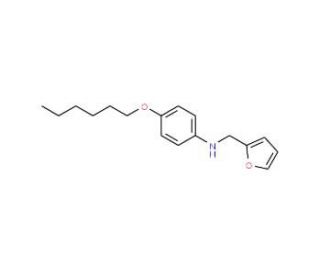 N-(2-Furylmethyl)-4-(hexyloxy)aniline - chemical structure image