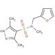 N-(2-furylmethyl)-N,3,5-trimethyl-1H-pyrazole-4-sulfonamide - chemical structure image