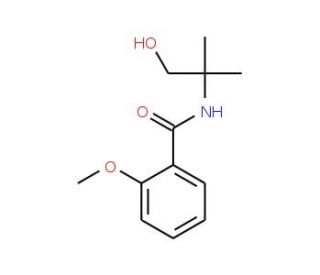 N-(2-Hydroxy-1,1-dimethylethyl)-2-methoxybenzenecarboxamide (CAS 74201-13-1) - chemical structure image