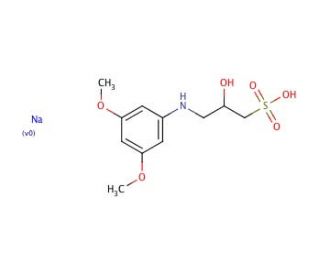 N-(2-Hydroxy-3-sulfopropyl)-3,5-dimethoxyaniline sodium salt (CAS 82692-88-4) - chemical structure image