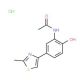 N-[2-hydroxy-5-(2-methyl-1,3-thiazol-4-yl)phenyl]acetamide hydrochloride - chemical structure image