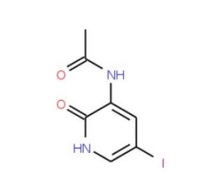 N-(2-Hydroxy-5-iodopyridin-3-yl)acetamide (CAS 1186310-70-2) - chemical structure image