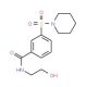 N-(2-Hydroxy-ethyl)-3-(piperidine-1-sulfonyl)-benzamide - chemical structure image