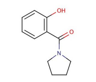 N-(2-Hydroxybenzoyl)pyrrolidine (CAS 98841-68-0) - chemical structure image