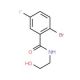N-(2-Hydroxyethyl) 2-bromo-5-fluorobenzamide (CAS 951884-16-5) - chemical structure image