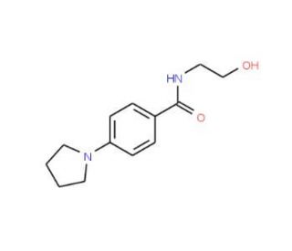 N-(2-Hydroxyethyl)-4-(1-pyrrolidinyl)-benzenecarboxamide - chemical structure image