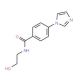 N-(2-Hydroxyethyl)-4-(1H-imidazol-1-yl)-benzenecarboxamide - chemical structure image