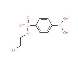 N-(2-Hydroxyethyl) 4-boronobenzenesulphonamide (CAS 850568-77-3) - chemical structure image