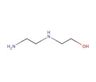N-(2-Hydroxyethyl)ethylenediamine (CAS 111-41-1) - chemical structure image
