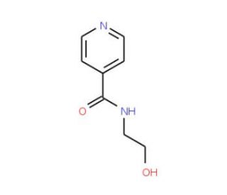 N-(2-Hydroxyethyl)isonicotinamide (CAS 6265-74-3) - chemical structure image