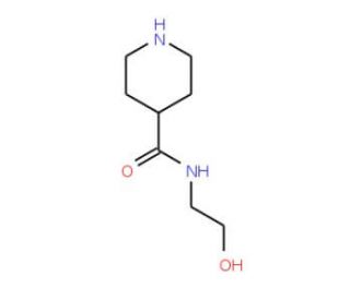 N-(2-hydroxyethyl)piperidine-4-carboxamide (CAS 30672-46-9) - chemical structure image