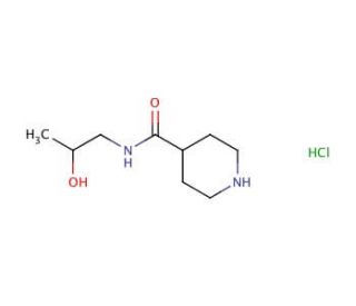 N-(2-hydroxypropyl)piperidine-4-carboxamide hydrochloride - chemical structure image