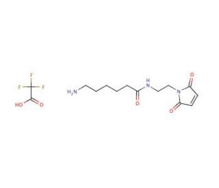 N-(2-Maleimidoethyl)-6-aminohexanamide, Trifluoroacetic Acid Salt (CAS 1185075-13-1) - chemical structure image