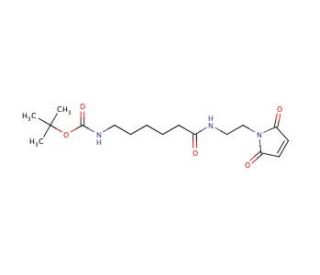 N-(2-Maleimidoethyl)-6-t-Boc-aminohexanamide - chemical structure image