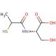N-(2-Mercapto-1-oxopropyl)-L-serine - chemical structure image