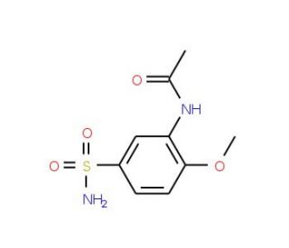 N-(2-Methoxy-5-sulfamoyl-phenyl)-acetamide (CAS 85605-29-4) - chemical structure image