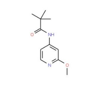 N-(2-Methoxy-pyridin-4-yl)-2,2-dimethyl-propionamide (CAS 898561-71-2) - chemical structure image