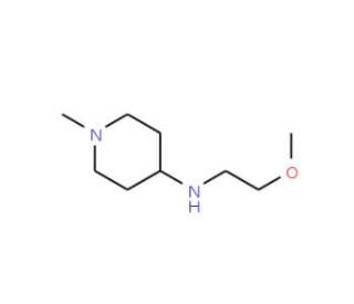 N-(2-Methoxyethyl)-1-methylpiperidin-4-amine (CAS 416887-38-2) - chemical structure image