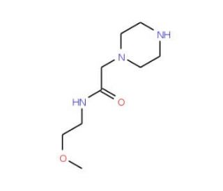 N-(2-Methoxyethyl)-2-piperazin-1-ylacetamide - chemical structure image
