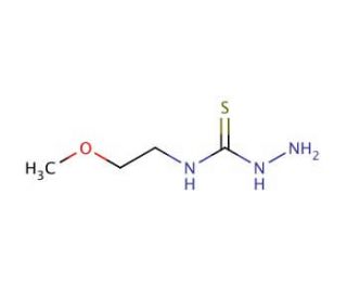 N-(2-methoxyethyl)hydrazinecarbothioamide (CAS 6926-54-1) - chemical structure image