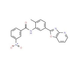 N-(2-Methyl-5-oxazolo[4,5-b]pyridin-2-yl-phenyl)-3-nitro-benzamide - chemical structure image