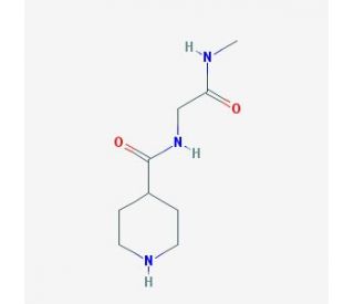 N-[2-(methylamino)-2-oxoethyl]piperidine-4-carboxamide - chemical structure image