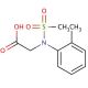 N-(2-Methylphenyl)-N-(methylsulfonyl)glycine - chemical structure image