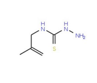 N-(2-methylprop-2-enyl)hydrazinecarbothioamide (CAS 39215-63-9) - chemical structure image